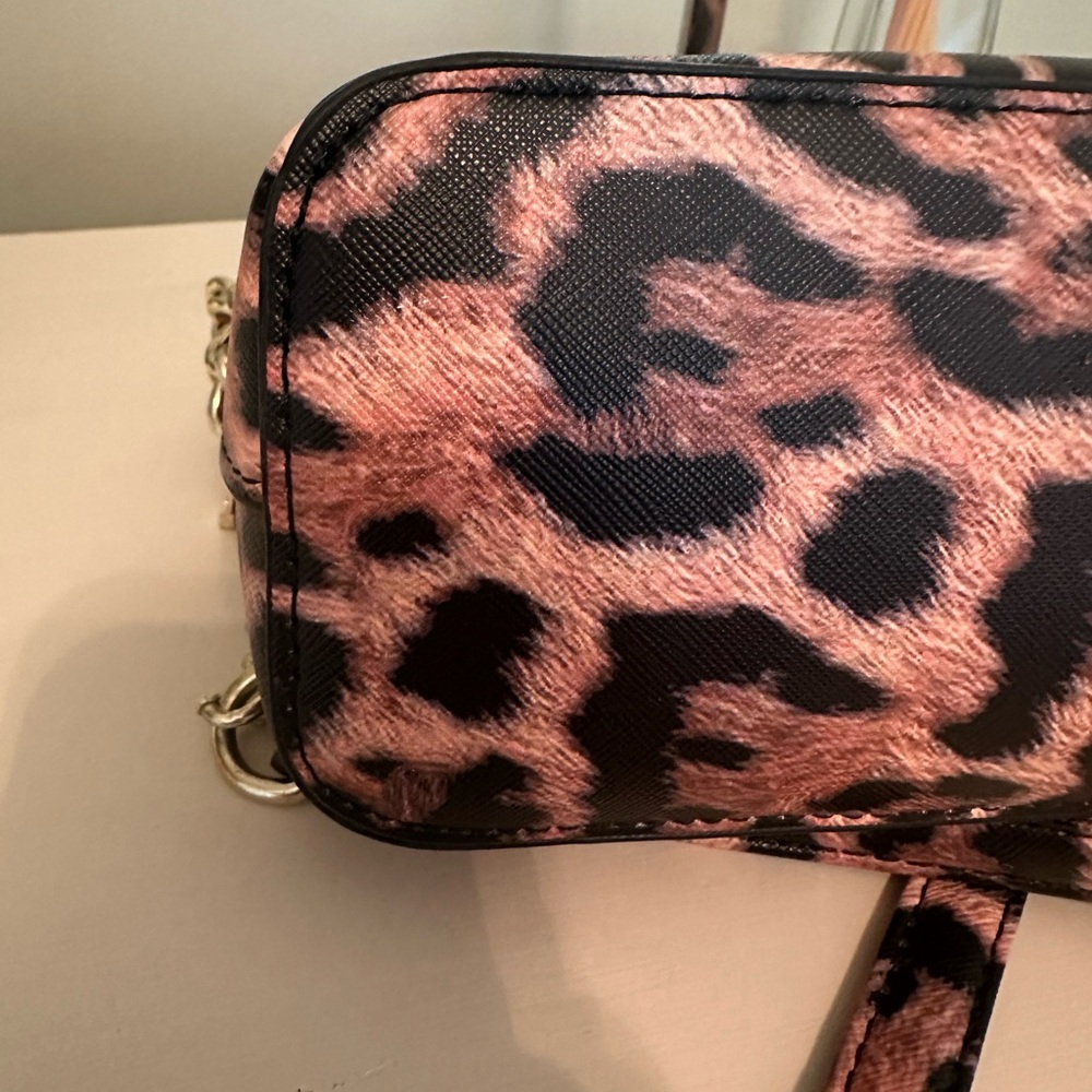 Steve Madden Cheetah Print Dome Crossbody Satchel - image 5